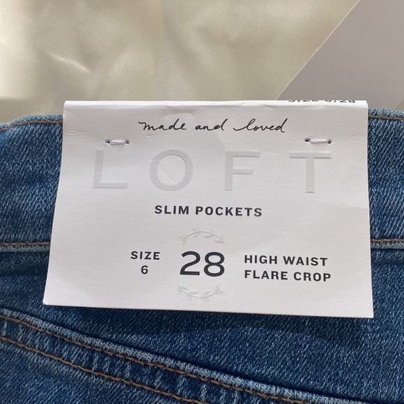 Loft high waisted flare crop jeans - Picture 4 of 4
